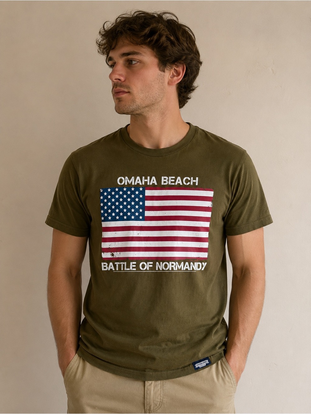 Overlord Museum Omaha Beach Normandy 44 Graphic T Shirt Made in France Size S